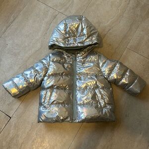 Baby Gap / toddler puffer jacket metallic color